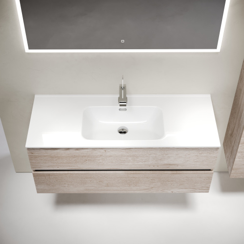 Тумба под раковину Sancos Urban UR120-1EG 119х45х55 подвесная цвет дуб галифакс натуральный - фото 5